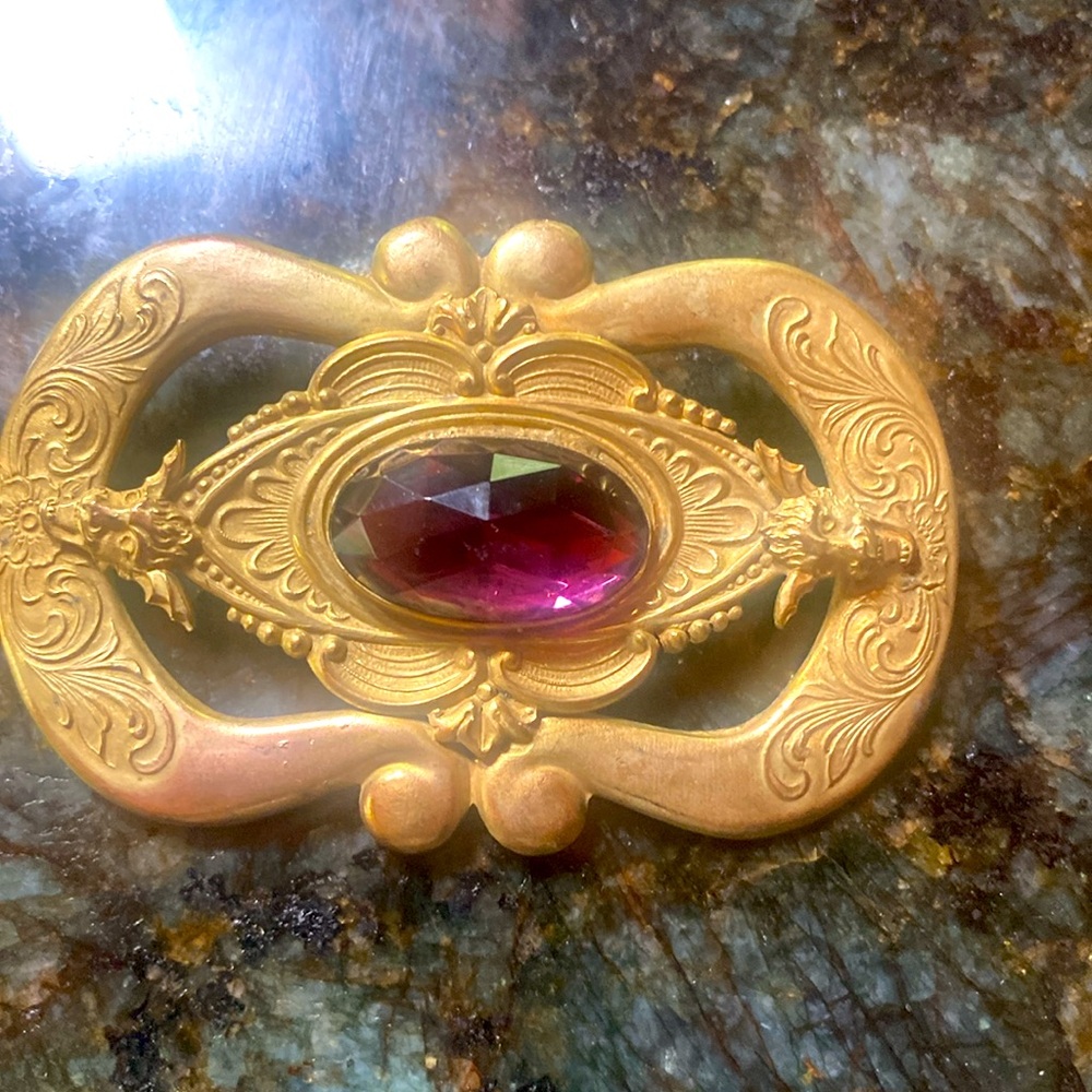Antique Victorian, large mythical pin/brooch🌺